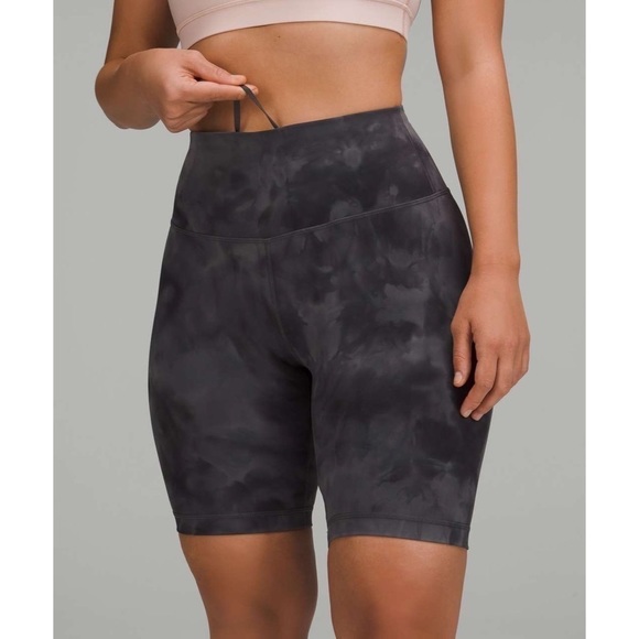 lululemon athletica Pants - Lululemon Wunder Train Contour Fit High-Rise Short Diamond Dye Pitch Grey